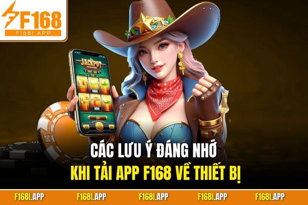 Các lưu ý đáng nhớ khi tải app F168 về thiết bị